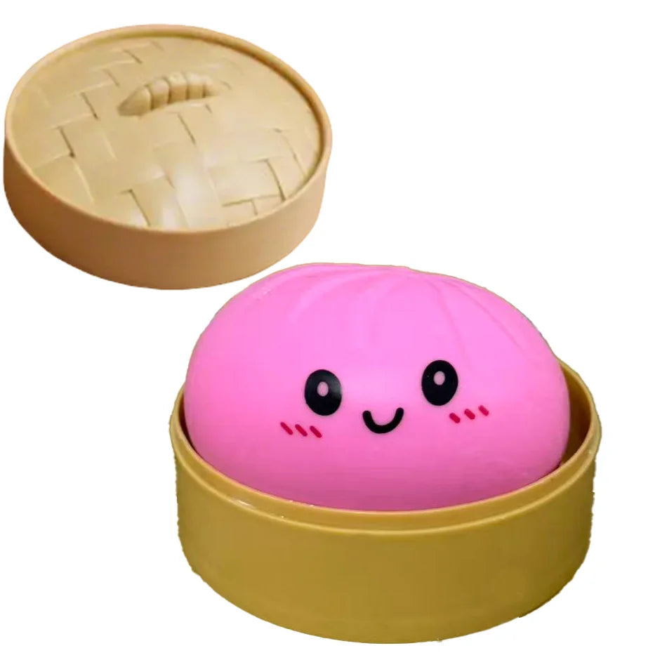 Dumpling Squishies: Adorable Slow Rising Stress Relief Toy for All Ages - Perfect Anti-Anxiety Gift!