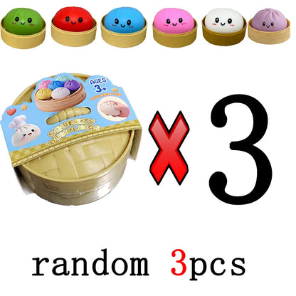 Dumpling Squishies: Adorable Slow Rising Stress Relief Toy for All Ages - Perfect Anti-Anxiety Gift!
