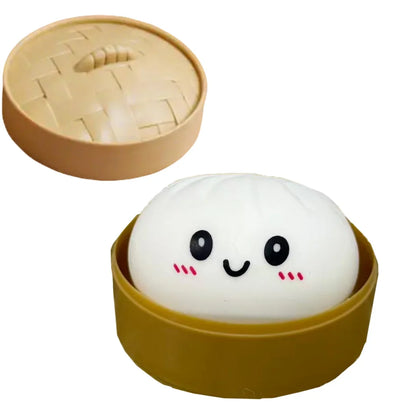 Dumpling Squishies: Adorable Slow Rising Stress Relief Toy for All Ages - Perfect Anti-Anxiety Gift!