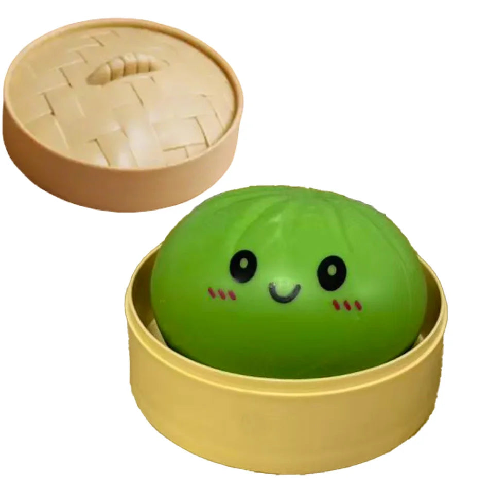Dumpling Squishies: Adorable Slow Rising Stress Relief Toy for All Ages - Perfect Anti-Anxiety Gift!