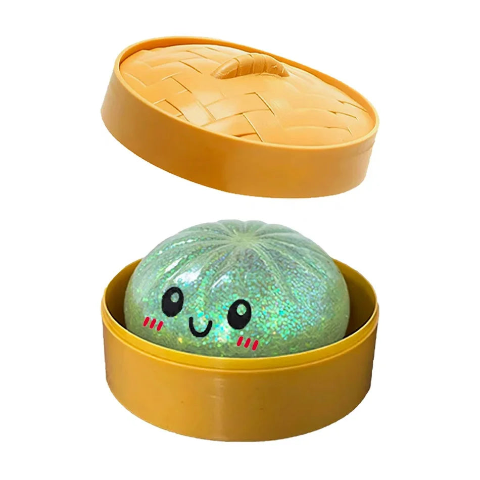 Dumpling Squishies: Adorable Slow Rising Stress Relief Toy for All Ages - Perfect Anti-Anxiety Gift!