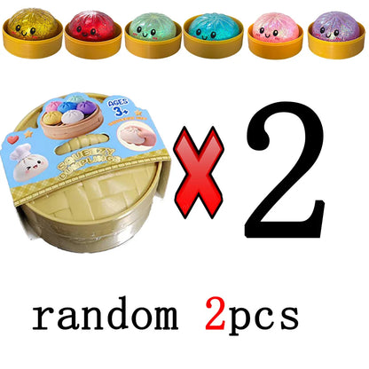 Dumpling Squishies: Adorable Slow Rising Stress Relief Toy for All Ages - Perfect Anti-Anxiety Gift!