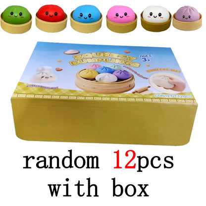 Dumpling Squishies: Adorable Slow Rising Stress Relief Toy for All Ages - Perfect Anti-Anxiety Gift!
