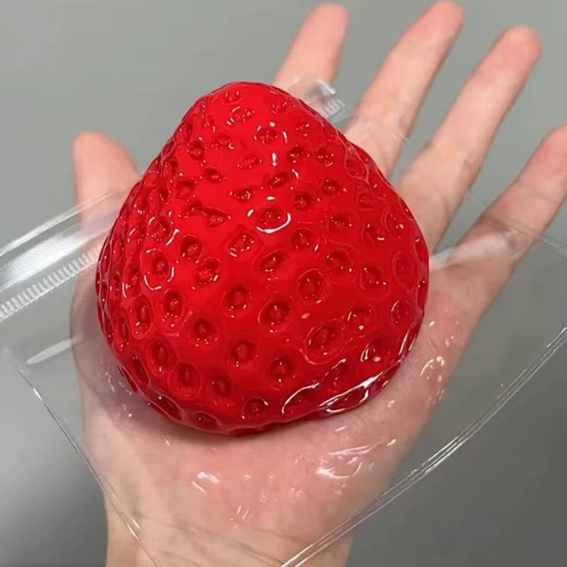 Delightful Strawberry Taba Squishy Fidget Toy - Perfect for Stress Relief and Fun for All Ages!