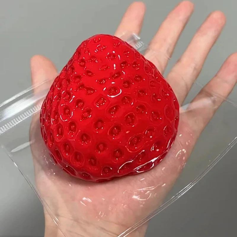 Delightful Strawberry Taba Squishy Fidget Toy - Perfect for Stress Relief and Fun for All Ages!