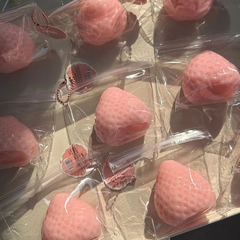 Delightful Strawberry Taba Squishy Fidget Toy - Perfect for Stress Relief and Fun for All Ages!